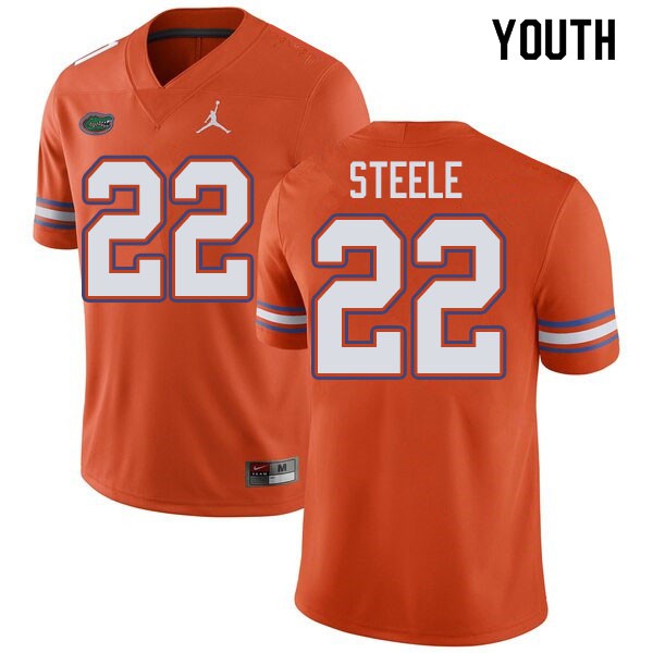 Jordan Brand Youth #22 Chris Steele Florida Gators College Football Jerseys Orange